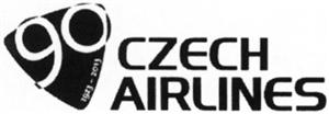 90 1923 - 2013 CZECH AIRLINES - לוגו סימן מסחר