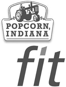 POPCORN, INDIANA fit - לוגו סימן מסחר