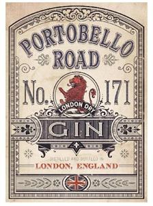 PORTOBELLO ROAD NO.171  LONDON DRY GIN PRODUCED AND BOTTLED IN LONDON ENGLAND - לוגו סימן מסחר