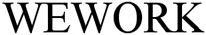 WEWORK - לוגו סימן מסחר רשום