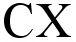 CX - לוגו סימן מסחר רשום