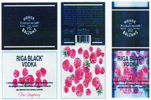 RIGA BLACK VODKA True Raspberry - לוגו סימן מסחר רשום
