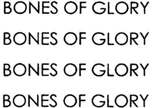 BONES OF GLORY - לוגו סימן מסחר