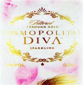 filtered through gold COSMOPOLITAN DIVA sparkling - לוגו סימן מסחר