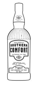SOUTHERN COMFORT CATEGORY OF ONE  ORIGINAL NONE GENUINE BUT MUNE EST 1874 M.W. HERON. - לוגו סימן מסחר