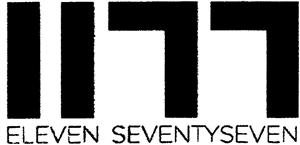 ELEVEN SEVENTYSEVEN 11 77 - לוגו סימן מסחר