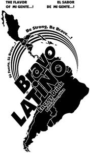 Bravo LATINO Energy Drink Bebida Energética THE FLAVOR OF MI GENTE...! EL SABOR DE MI GENTE...! Sé Fuerte, Sé Bravo...! Be Strong, Be Brave...! - לוגו סימן מסחר