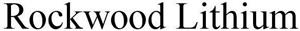 Rockwood Lithium - לוגו סימן מסחר רשום