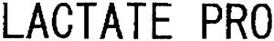 LACTATE PRO - לוגו סימן מסחר