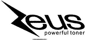 zeus powerful toner - לוגו סימן מסחר