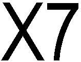 X7 - לוגו סימן מסחר רשום