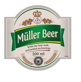 Müller Beer With the best malt and polish technology - לוגו סימן מסחר