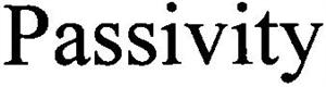 Passivity - לוגו סימן מסחר