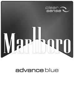 clear sense Marlboro advance blue - לוגו סימן מסחר