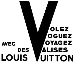 VOLEZ VOGUEZ VOYAGEZ AVEC DES VALISES LOUIS VUITTON - לוגו סימן מסחר רשום