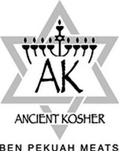 AK ANCIENT KOSHER BEN PEKUAH MEATS - לוגו סימן מסחר
