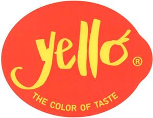 yello THE COLOR OF TASTE - לוגו סימן מסחר רשום