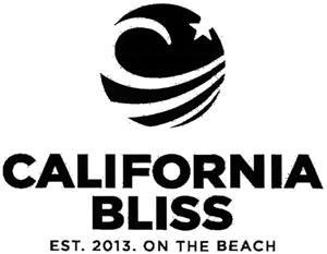 CALIFORNIA BLISS EST. 2013. ON THE BEACH - לוגו סימן מסחר