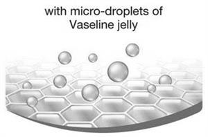 with micro-droplets of Vaseline jelly - לוגו סימן מסחר רשום