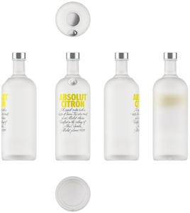 ABSOLUT CITRON   A superb vodka with a taste of lemon.   This citrus twist is an Absolut classic.   Crafted in the village of Åhus, Sweden. Absolut since 1879. A. - לוגו סימן מסחר רשום