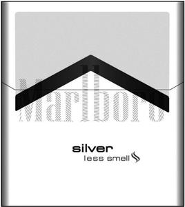 Marlboro silver less smell - לוגו סימן מסחר