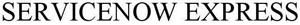 SERVICENOW EXPRESS - לוגו סימן מסחר רשום