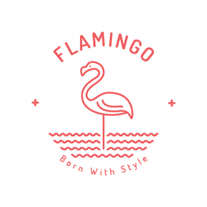 FLAMINGO BORN WITH STYLE - לוגו סימן מסחר