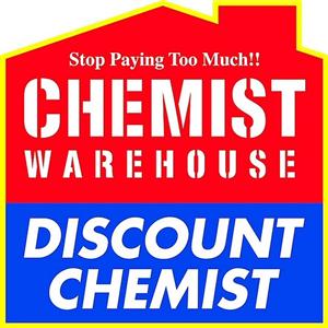 Stop Paying Too Much!! CHEMIST WAREHOUSE DISCOUNT CHEMIST - לוגו סימן מסחר רשום