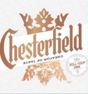 CHESTERFIELD CREATOR OF TASTE ORIENTAL VIRGINIA. WHITE BURLEY ROLL YOUR OWN - לוגו סימן מסחר