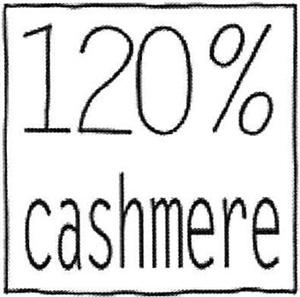 120 % cashmere - לוגו סימן מסחר רשום