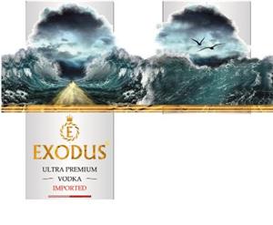 E Exodus ULTRA PREMIUM VODKA IMPORTED - לוגו סימן מסחר רשום