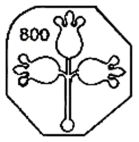 800 - לוגו סימן מסחר רשום