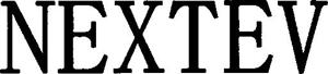 NEXTEV - לוגו סימן מסחר רשום