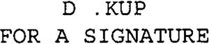 D .KUP FOR A SIGNATURE - לוגו סימן מסחר רשום