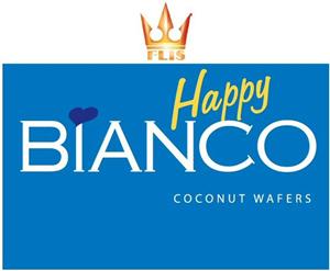 FLIS Happy BIANCO COCONUT WAFERS - לוגו סימן מסחר רשום