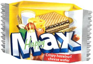 FLIS Happy Max Crispy hazelnut cheese wafer - לוגו סימן מסחר רשום