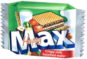 FLIS Happy Max Crispy milk hazelnut wafer - לוגו סימן מסחר רשום