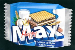 FLIS Happy Max Crispy coconut choco wafer - לוגו סימן מסחר