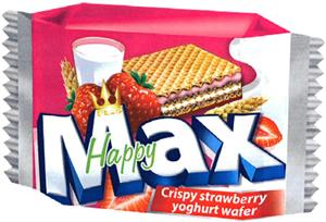 FLIS Happy Max Crispy strawberry yoghurt wafer - לוגו סימן מסחר רשום
