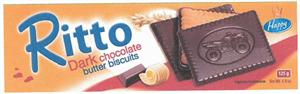 FLIS Happy Ritto Dark chocolate butter biscuits - לוגו סימן מסחר רשום