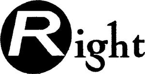 Right - לוגו סימן מסחר רשום