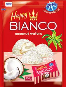 Happy BIANCO coconut wafers - לוגו סימן מסחר רשום