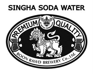 SINGHA SODA WATER PREMIUM QUALITY boon rawd brewery co., ltd. - לוגו סימן מסחר רשום