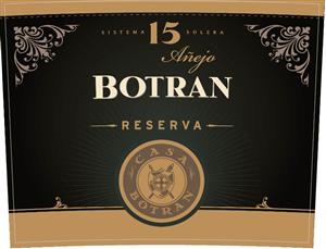 SISTEMA 15 SOLERA Anejo BOTRAN RESERVA CASA BOTRAN - לוגו סימן מסחר רשום