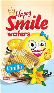 FLIS Happy Smile wafers Vanilla 180g - לוגו סימן מסחר רשום