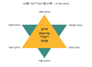 שיטת אבי"ט -איזון בריאות ייעודי טבעי איזון רוחני איזון תנועתי איזון גופני איזון ניקוזי איזון רגשי איזון הזנתי - לוגו סימן מסחר רשום