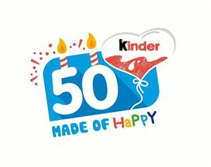 Kinder 50 MADE OF HAPPY - לוגו סימן מסחר רשום