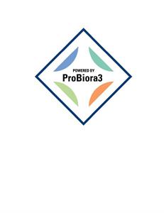 POWERED BY ProBiora3 - לוגו סימן מסחר רשום