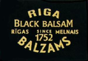 RIGA BALZAMS BLACK BALSAM RIGAS MELNAIS since 1752 - לוגו סימן מסחר רשום