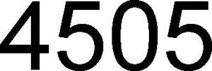 4505 - לוגו סימן מסחר רשום